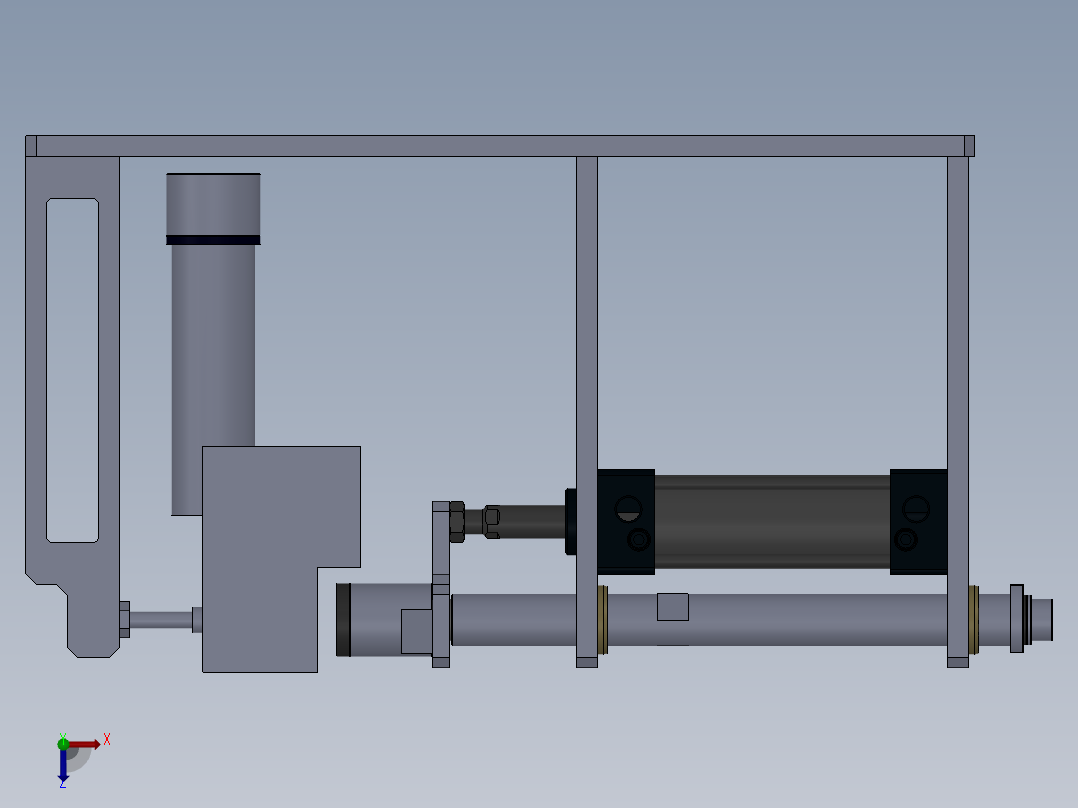气控测气密性工装俯视图