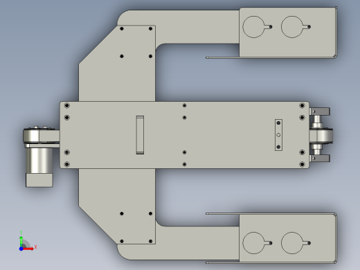 包装设备推料机构前视缩略图