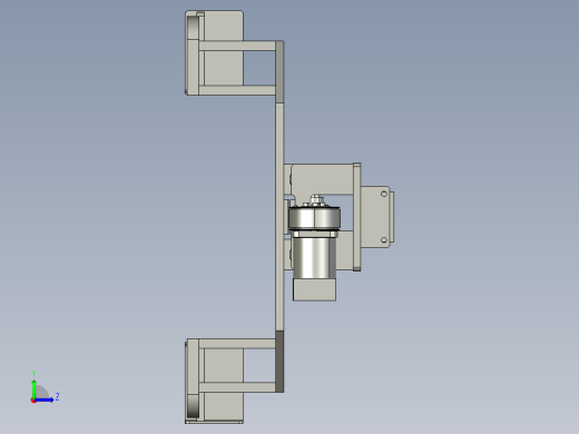 包装设备推料机构左视缩略图