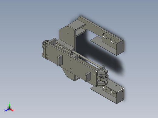 包装设备推料机构正等轴测缩略图
