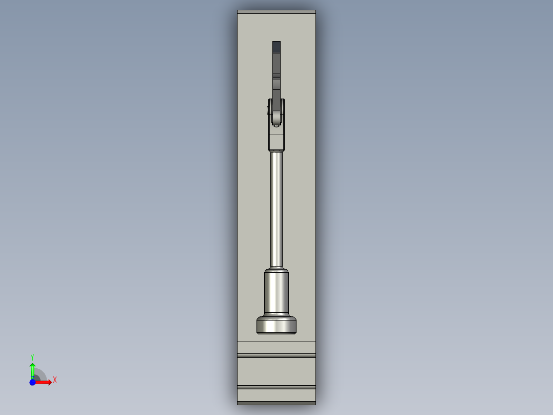 冲压机3D模型前视图