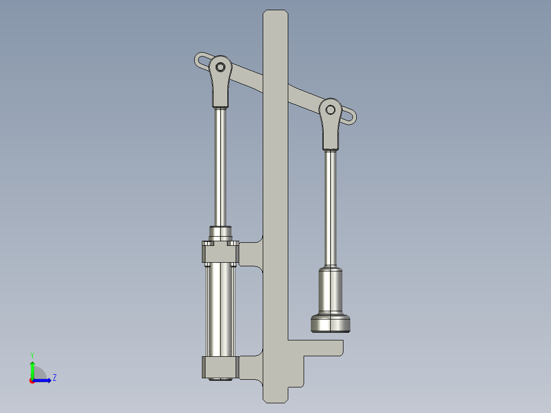 冲压机3D模型左视图