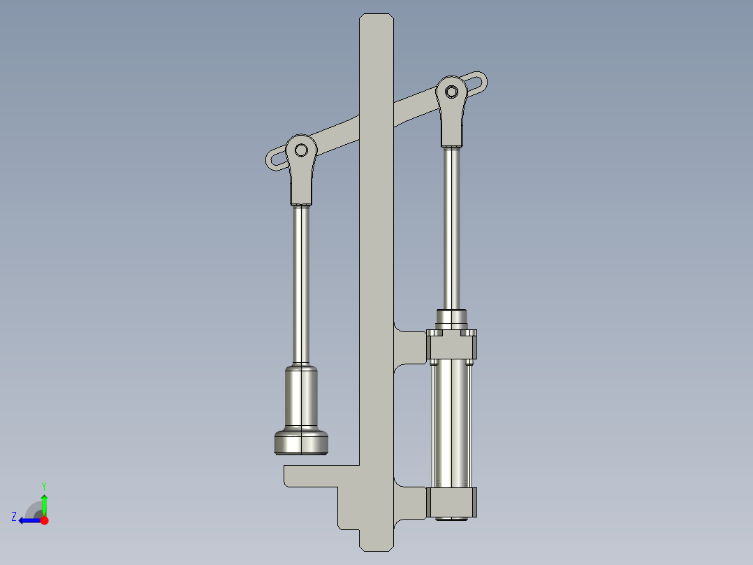 冲压机3D模型右视图