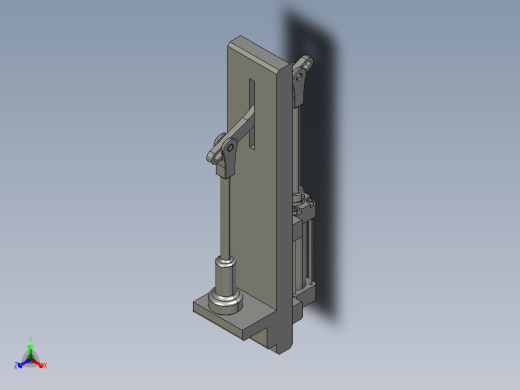 冲压机3D模型正等轴测缩略图