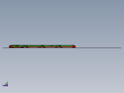 荷兰铁路欧洲快车模型3D图纸 Solidworks设计 附工程图右视缩略图