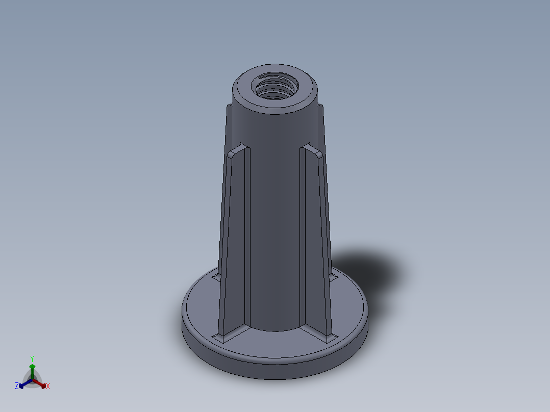 底座建模 机械零部件正等轴测图