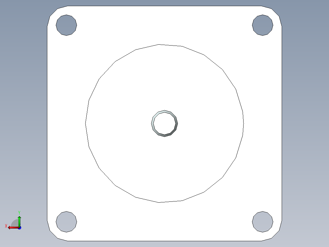 雷塞57步进电机两相_57HS09后视图