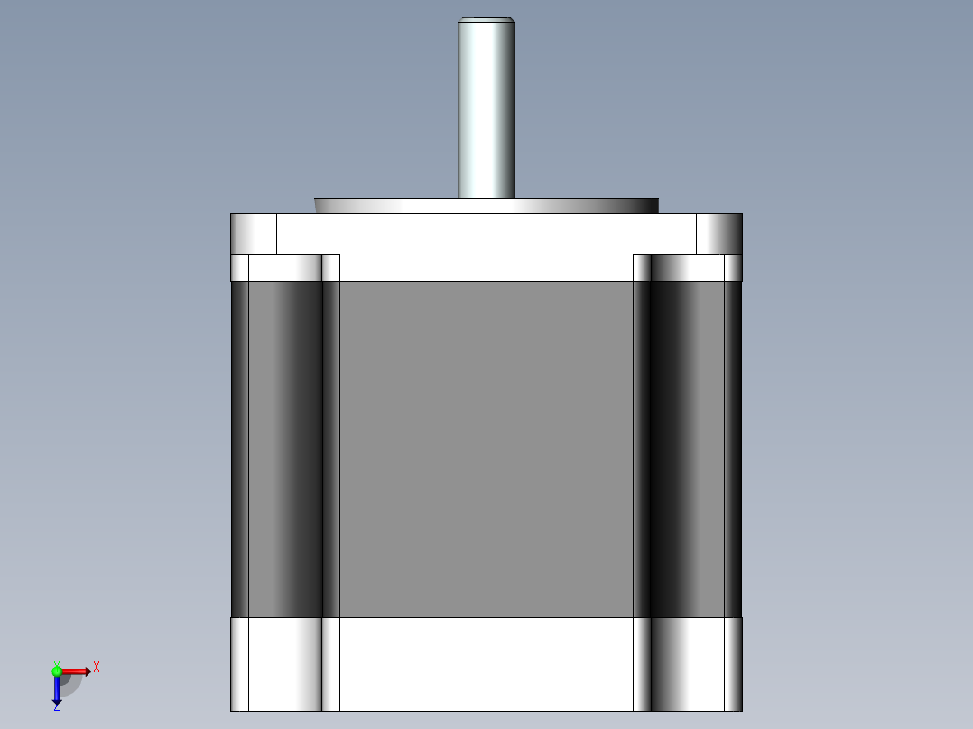 雷塞57步进电机两相_57HS09俯视图