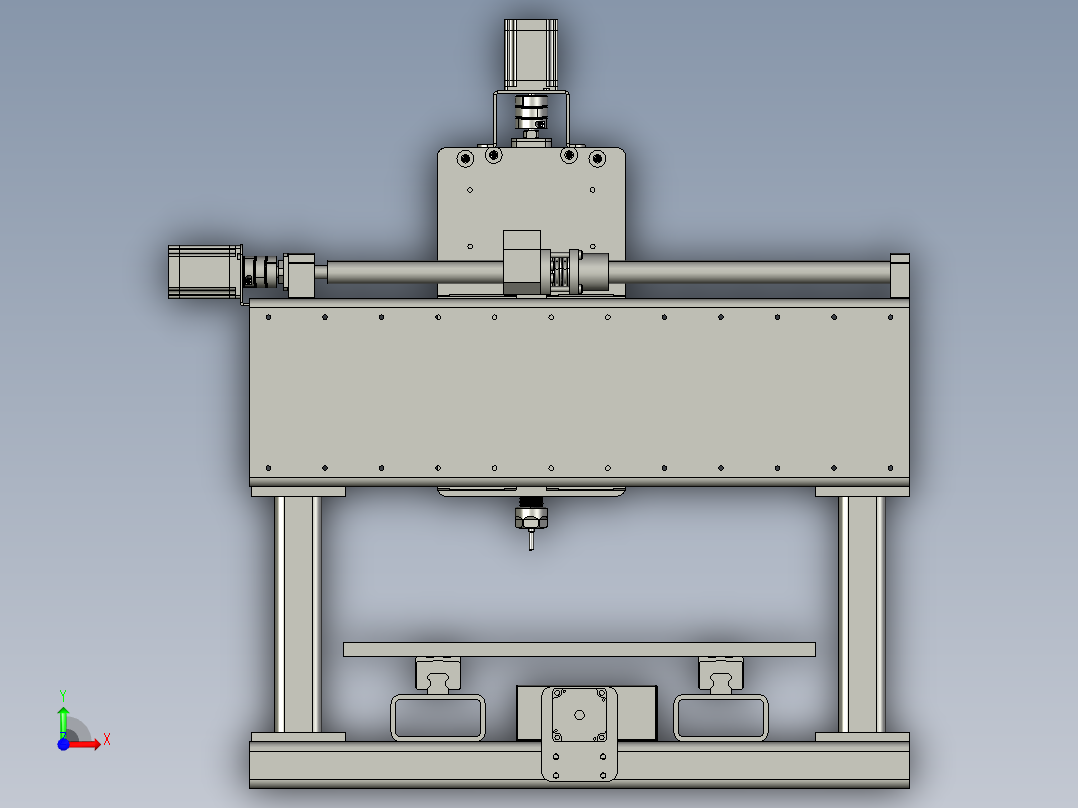 爱好数控钢框架前视图