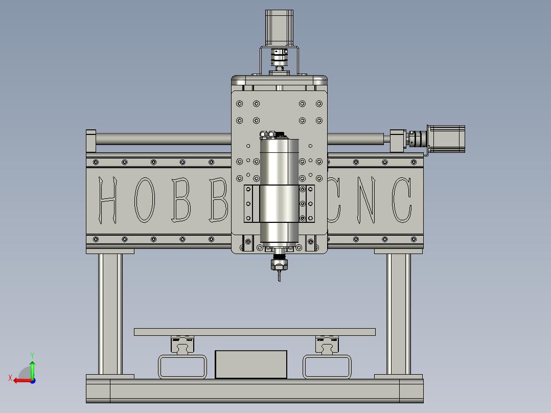 爱好数控钢框架后视图