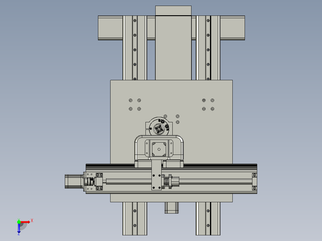 爱好数控钢框架俯视图