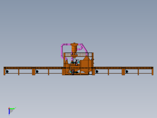 通过式双面抛丸机设计后视缩略图