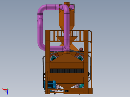 通过式双面抛丸机设计右视缩略图