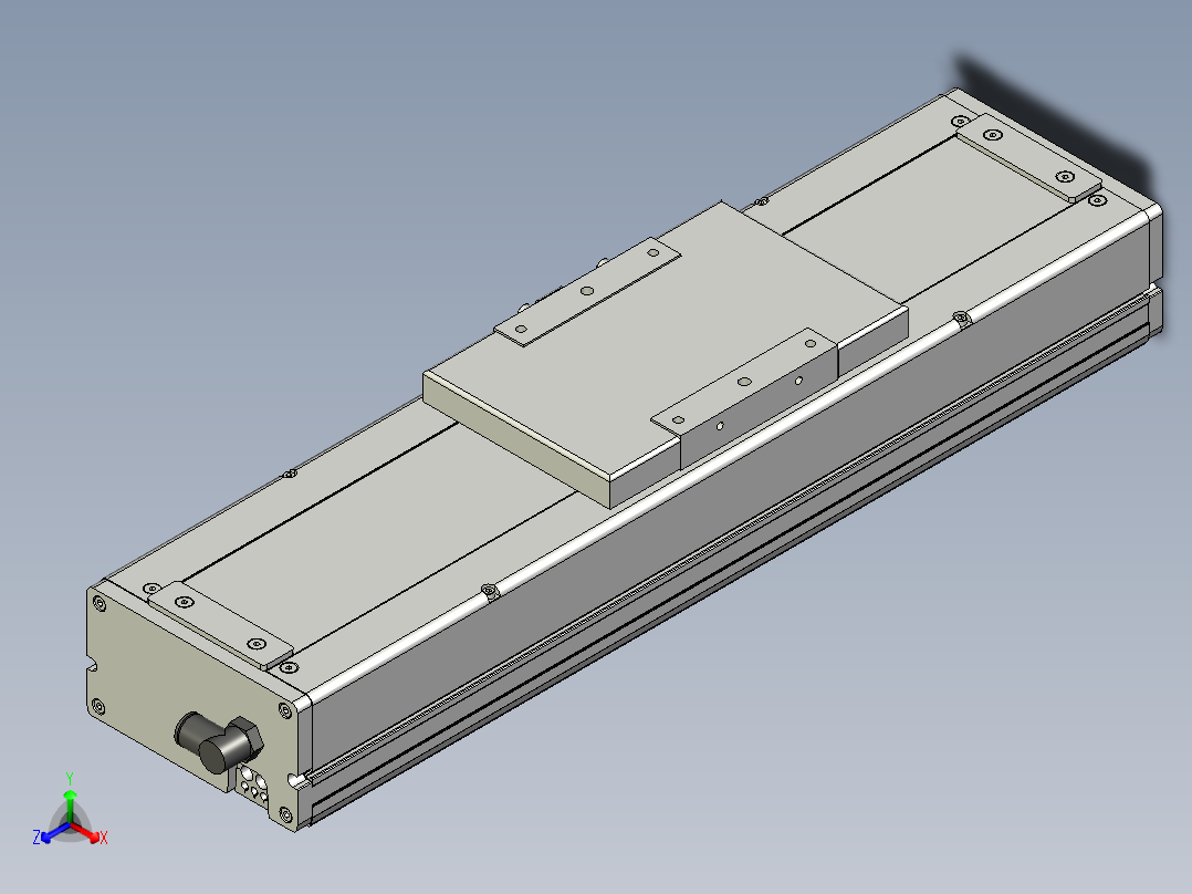 Toyo东佑达直线模组-ECH14-100-M+煞車-C4反主视图