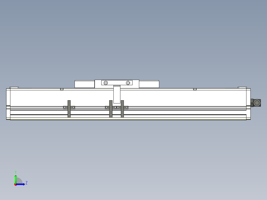 Toyo东佑达直线模组-ECH14-100-M+煞車-C4反左视图