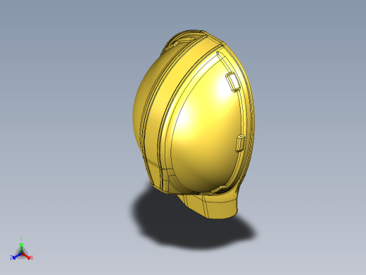 工厂操作工安全头盔3d头盔 建筑安全帽3d三维模型图纸