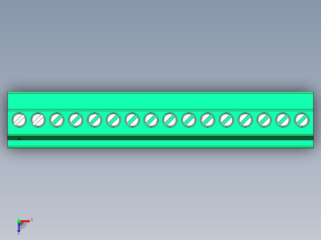 DEGSON 15EDG 系列 3.5mm 插拔式接线端子 FullPack-15EDGKB-3.5-16P-14-00AH俯视图