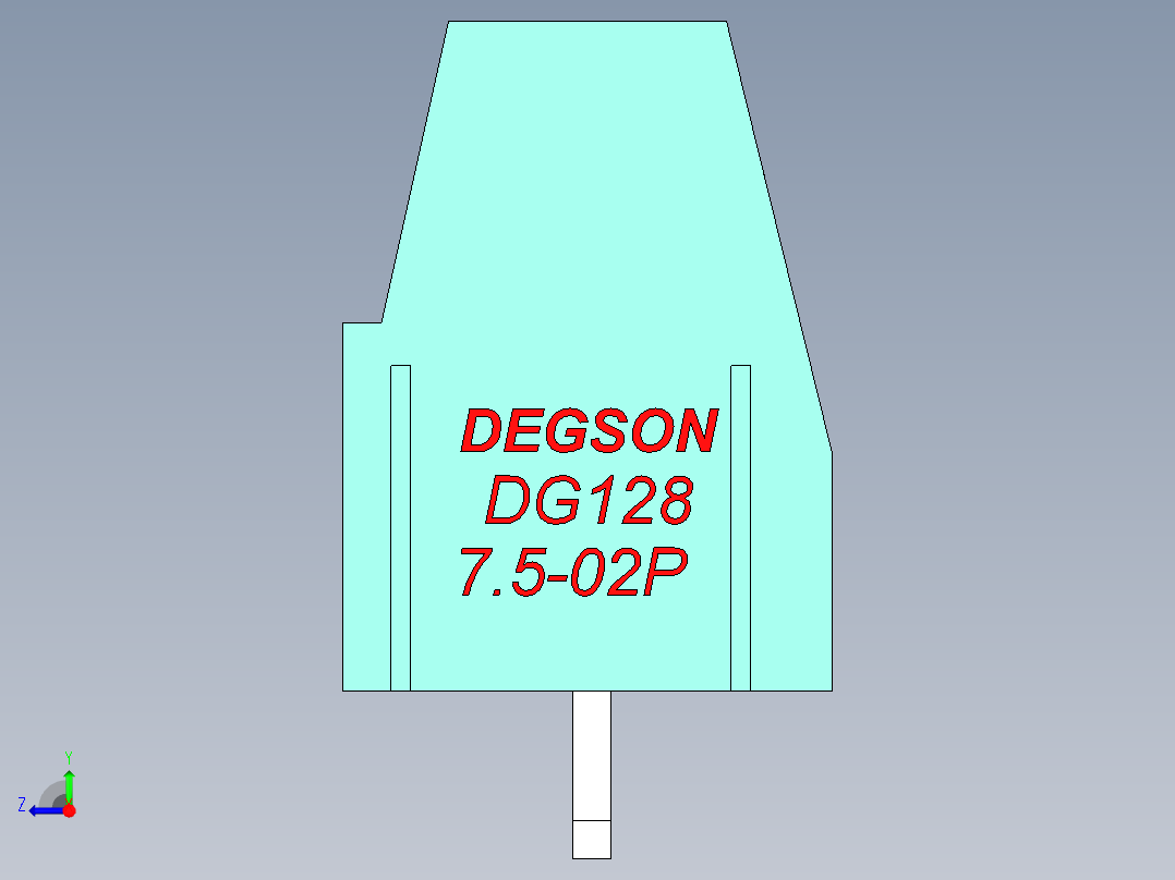 DEGSON DG128 系列 5.07.5mm 接线端子-DG128-7.5-02P-14-00AH右视图