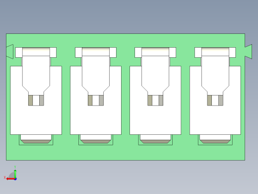 PCB Terminal Block 4 DEG381-3.5后视缩略图