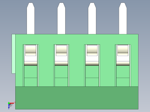 PCB Terminal Block 4 DEG381-3.5俯视缩略图