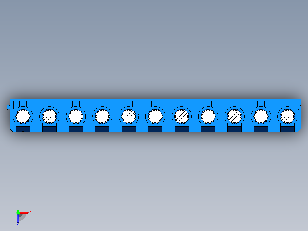 DEGSON DG365 系列 7.5mm 接线端子-DG365-7.5-11P-12-00AH俯视图