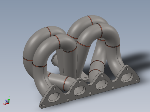 拉姆喇叭排气歧管