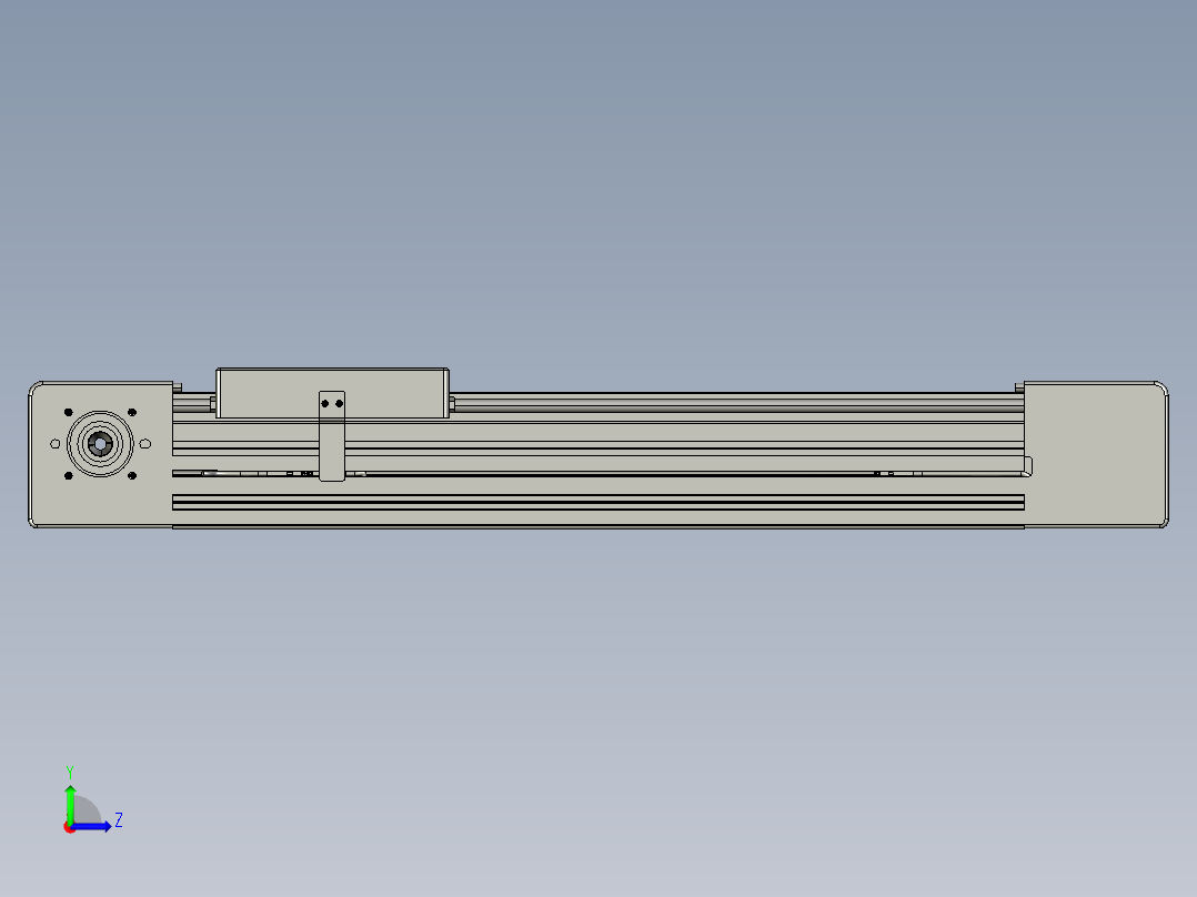 威洛博直线电机模组EB6-L140-S300-光轴左视图