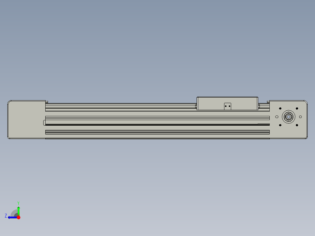 威洛博直线电机模组EB6-L140-S300-光轴右视图