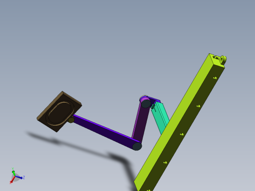 壁挂式多方位可旋转台灯