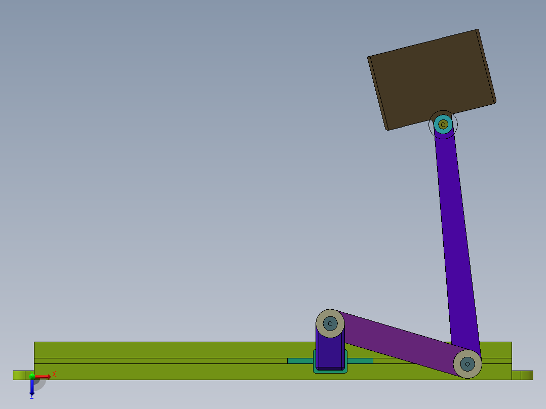 壁挂式多方位可旋转台灯俯视图