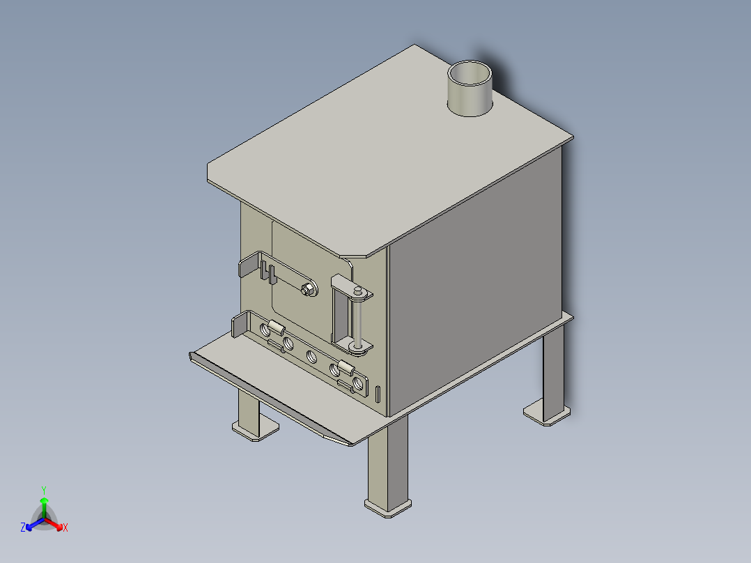 小型柴火壁炉 INV DXF PDF主视图