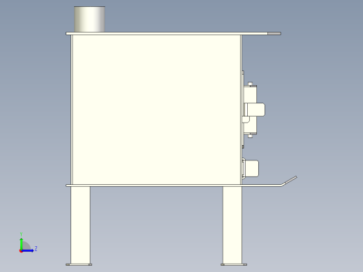 小型柴火壁炉 INV DXF PDF左视缩略图