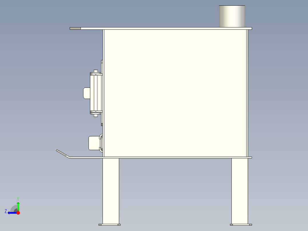 小型柴火壁炉 INV DXF PDF右视图