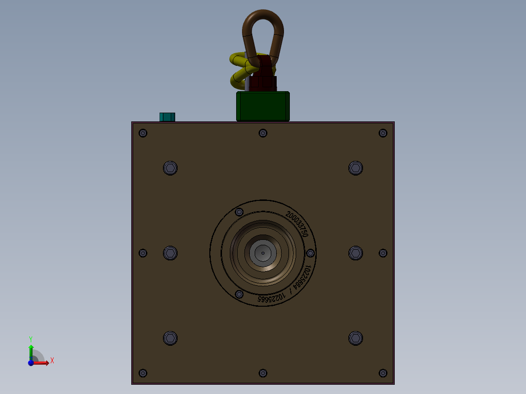 精密注塑模具前视图
