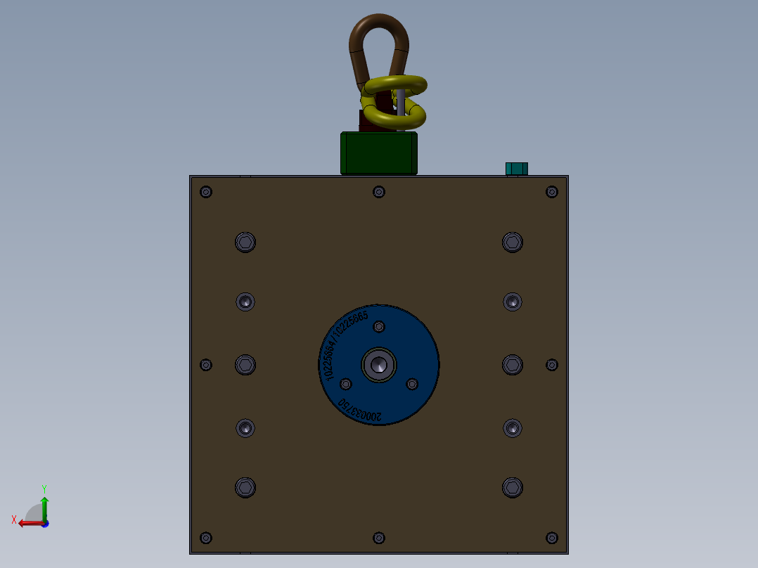 精密注塑模具后视图