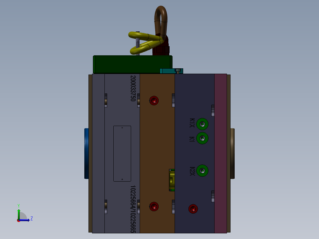 精密注塑模具左视图