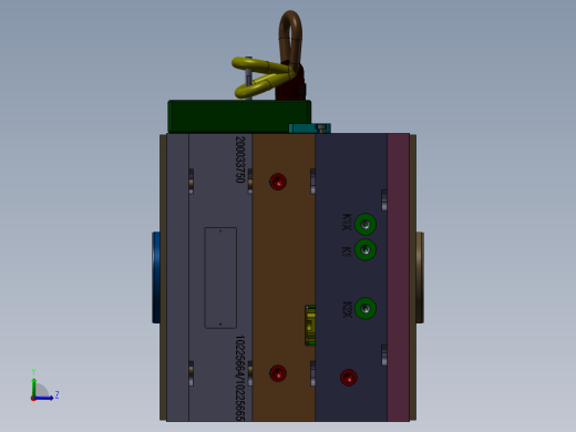 精密注塑模具左视缩略图