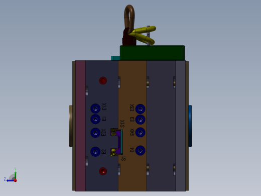 精密注塑模具右视缩略图