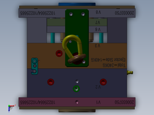 精密注塑模具俯视缩略图