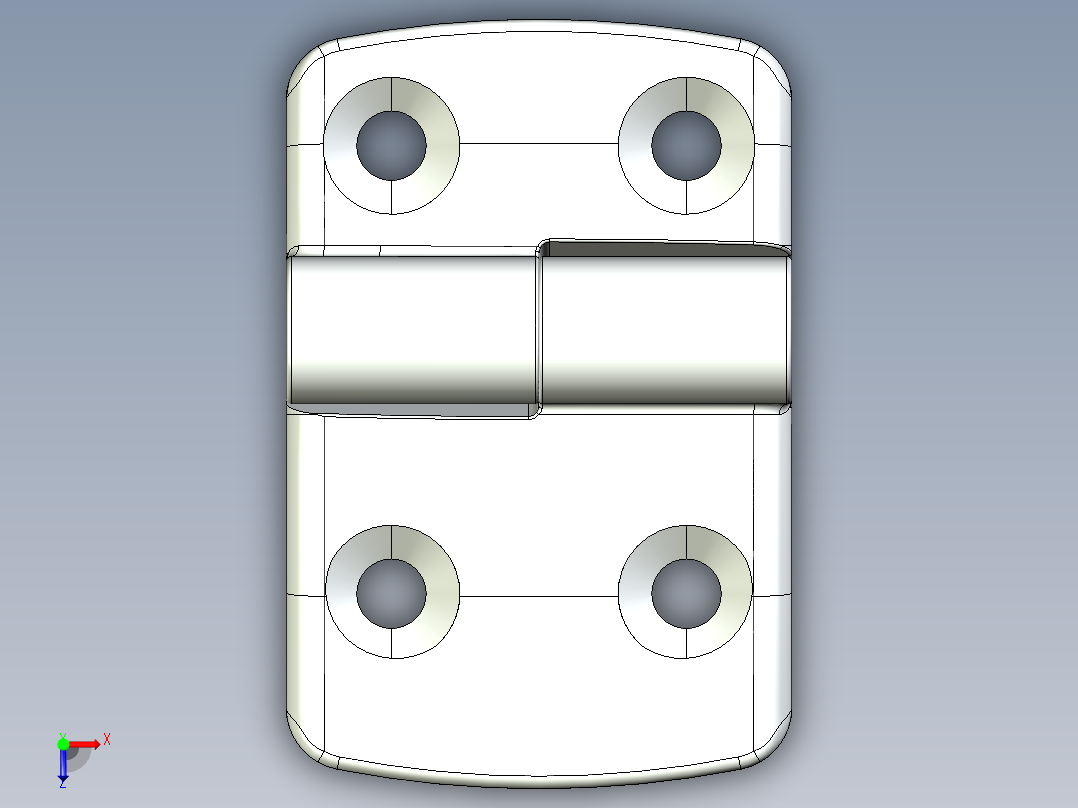 型材-KJN 30-45 DETACHABLE COMBI HINGE LEFT 095K3045L00俯视图