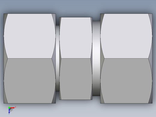 卡套式工业通用硬管接头EO_Distance_piece_adapter_DA30SCF俯视缩略图