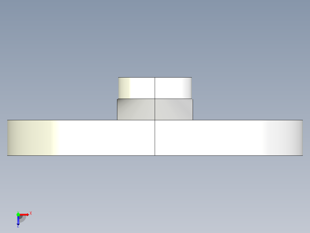鋁合金手輪(無把手)2461-3D多系列多零件图纸模型俯视图