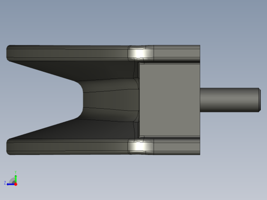 取手(塑膠)BP(B)-3D多系列多零件图纸模型右视缩略图