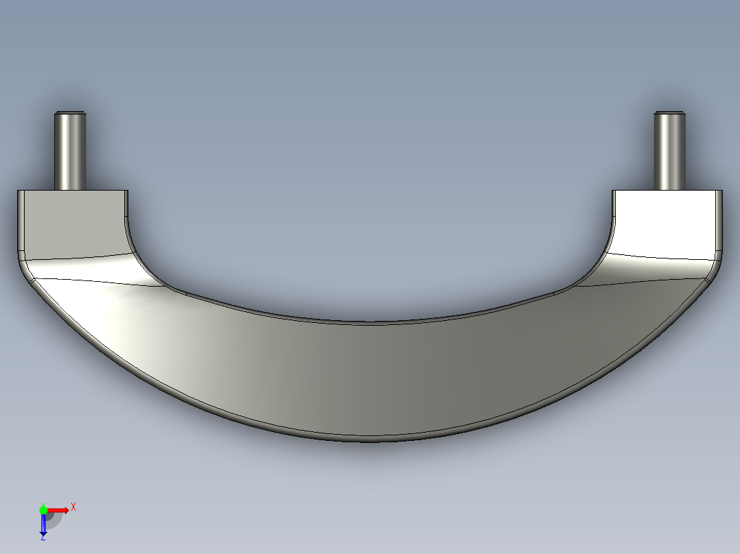 取手(塑膠)BP(B)-3D多系列多零件图纸模型俯视图