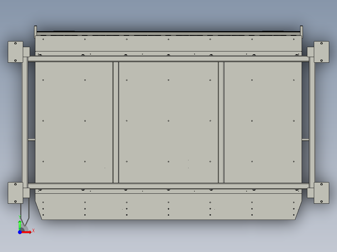 料架组合物流器具前视图