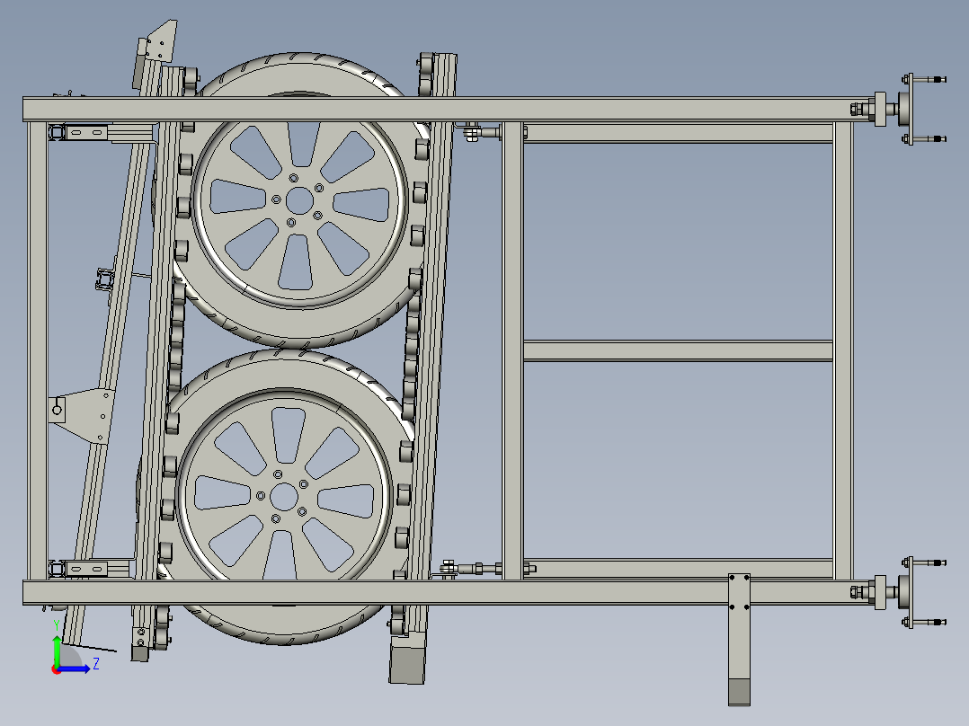 料架组合物流器具左视图