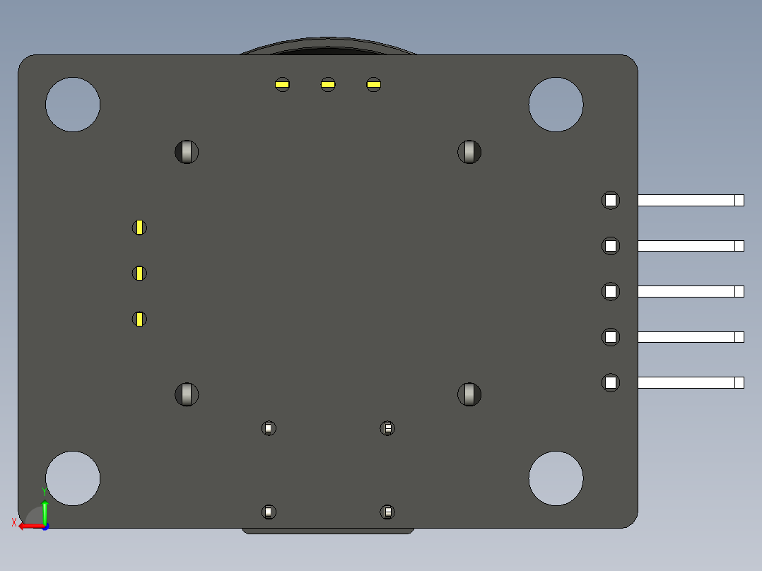 KY-023 操纵杆模块后视图