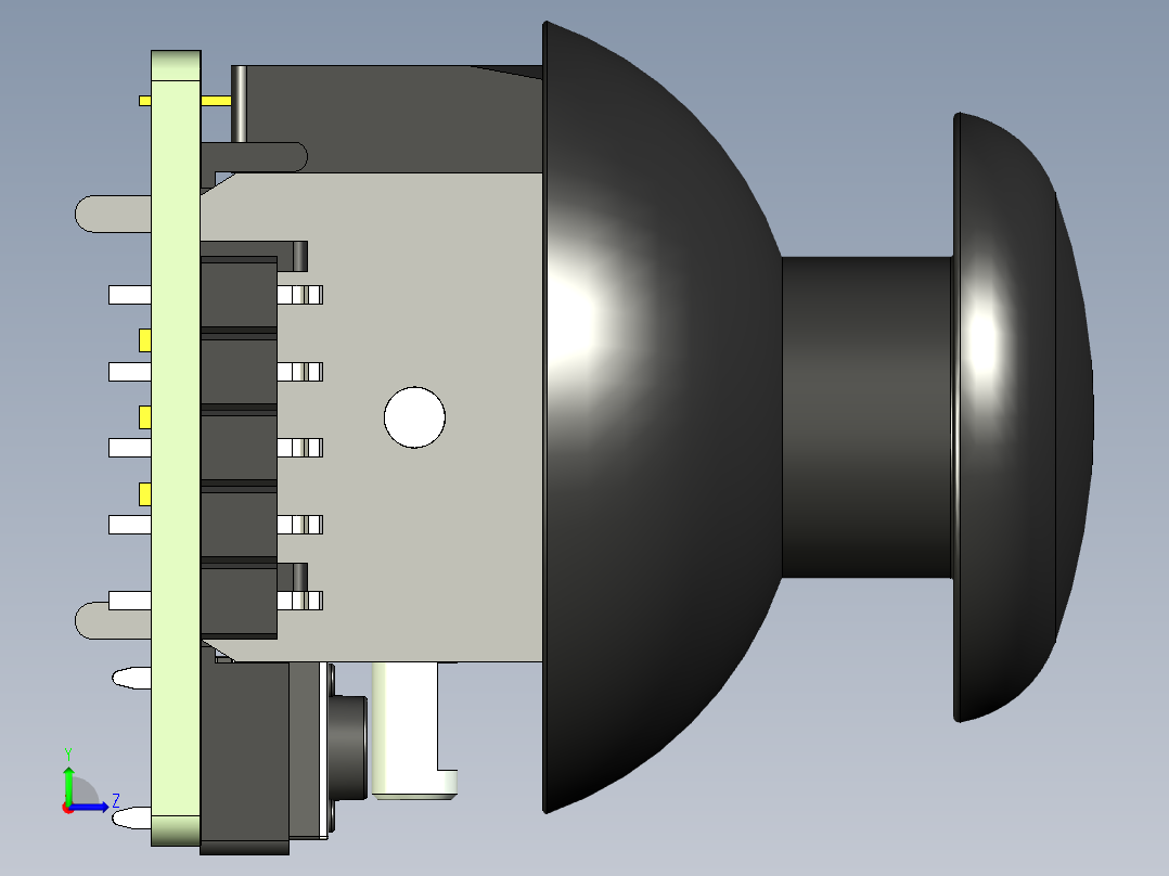KY-023 操纵杆模块左视图