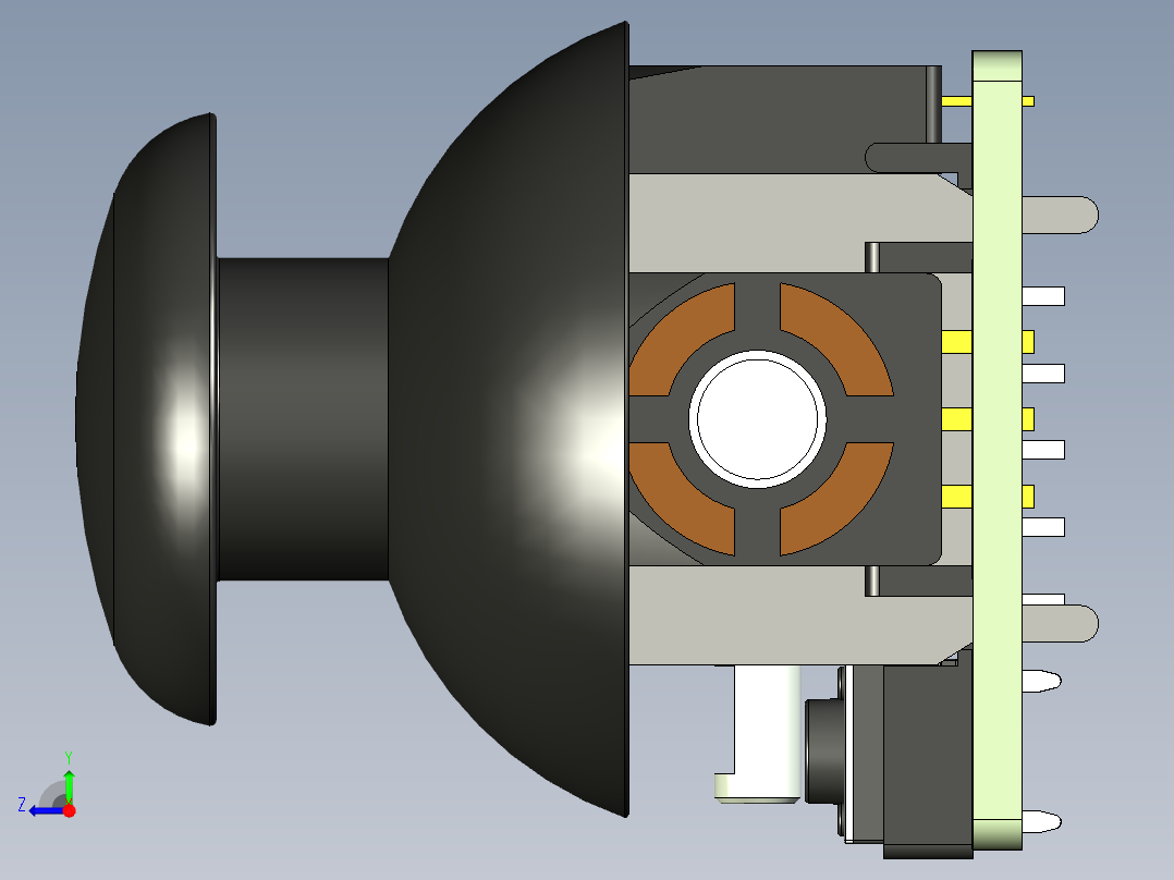 KY-023 操纵杆模块右视图