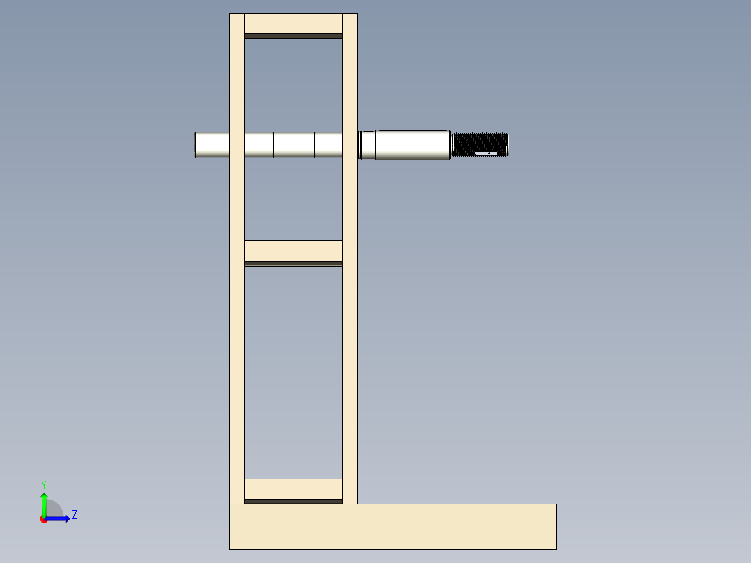 机械式鼓片开卷机左视图